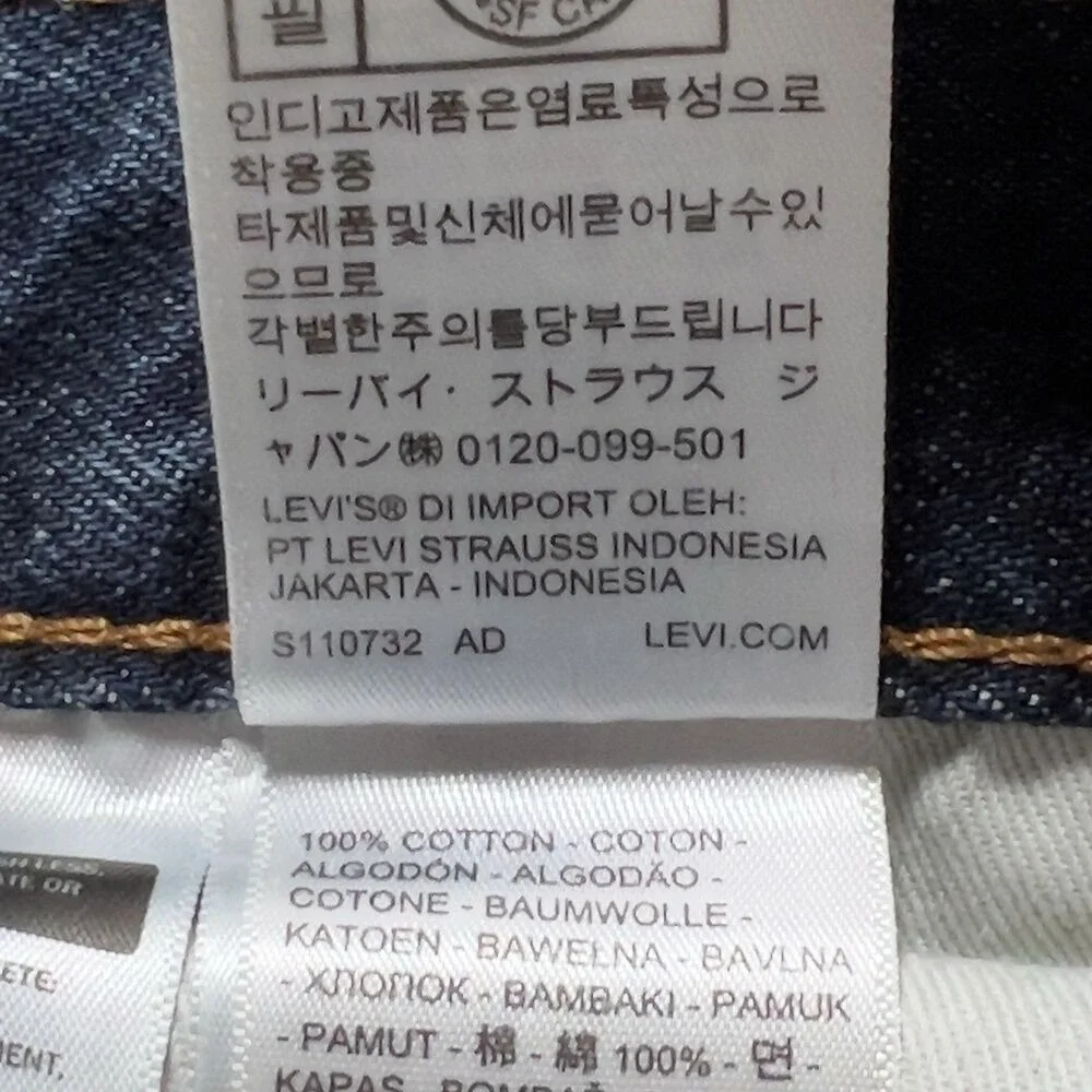 Levis Premium‎ 568 Loose Straight Jeans Mens Sz 36x32 Medium Wash 100% Cotton